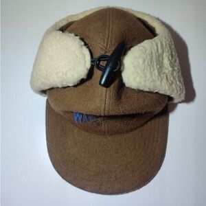 Vintage Wind River Outfitting Co. Wool Blend Earflap Cap - Made in Canada